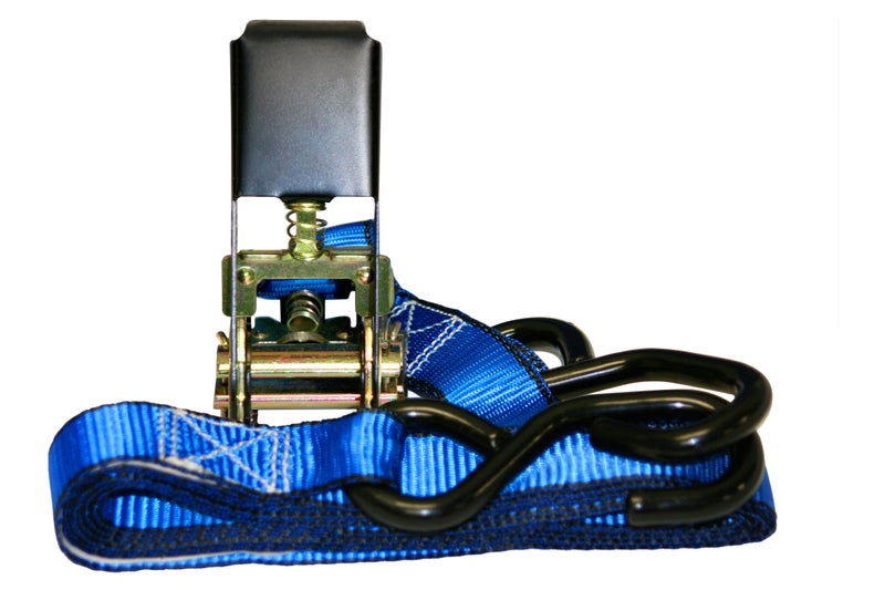 Everest Premium Ratchet Tie Down â€“ 1 PK â€“ 1 IN â€“ 6 FT â€“ 300 LBS Working Load â€“ 900 LBS Break Strength â€“ Cambuckle Alternative â€“ Cargo Straps Perfect for Moving Appliances, Lawn Equipment and Motorcycles - Image 3